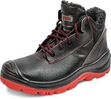 CERBIATTO S3 CI kotníková bezpečnostní obuv zateplená - černá/červená