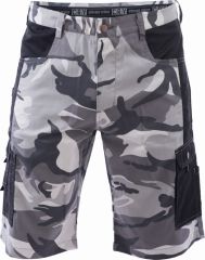 CRAMBE šortky šedá camouflage