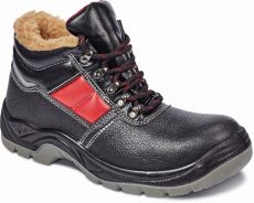 JENA SC-03-012 S3 kotníková bezpečnostní obuv zimní - černá/červená