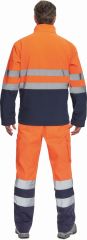 GRANADA HI-VIS softshellová bunda oranžová/tmavě modrá