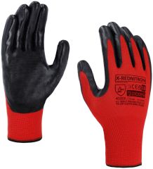 X-REDNITRON rukavice potažené nitrilem