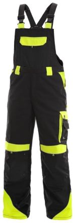 SIRIUS BRIGHTON kalhoty s laclem - černá/žlutá