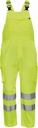 GANDIA HI-VIS kalhoty s laclem žlutá