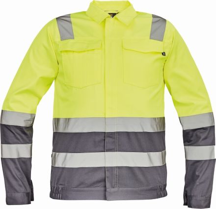 VALENCIA HI-VIS bunda žlutá/šedá