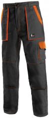 CXS LUXY JOSEF montérkové kalhoty černo-oranžové