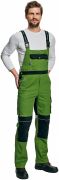 STANMORE GREEN pracovní kalhoty s laclem zelené