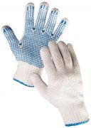 PLOVER ECO HS-04-011 pracovní rukavice TC/PVC terčíky