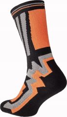 KNOXFIELD LONG ponožky černá/oranžová