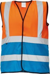 LYNX DUO vesta oranžová/modrá