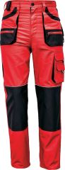 CARL BE-01-003 kalhoty červená/černá