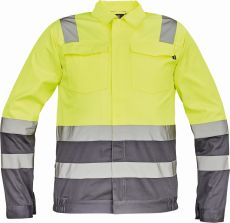 VALENCIA HI-VIS bunda žlutá/šedá