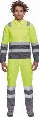 VALENCIA HI-VIS bunda žlutá/šedá