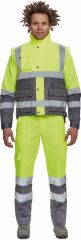 HELLIN HI-VIS zimní vesta žlutá/šedá