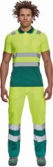 CADIZ HI-VIS polokošile žlutá/zelená