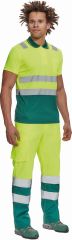 CADIZ HI-VIS polokošile žlutá/zelená