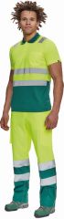 CADIZ HI-VIS polokošile žlutá/zelená