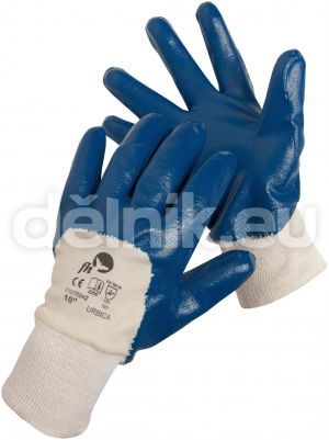 URBICA Pracovní rukavice máčené v nitrilu