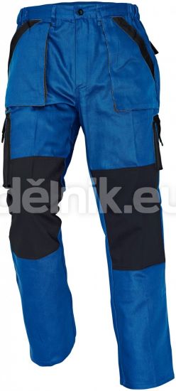 MAX pracovní kalhoty do pasu modro/černá