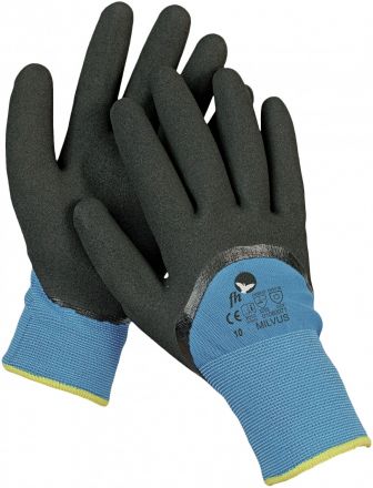 MILVUS máčené pracovní rukavice nylon/nitril 3/4
