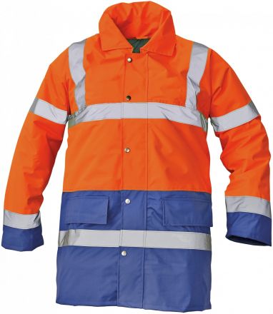 SEFTON HV zimní reflexní bunda - oranžová/royal