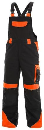 SIRIUS BRIGHTON kalhoty s laclem - černá/oranžová