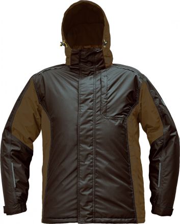 DAYBORO zimní bunda tmavě hnědá/hnědá