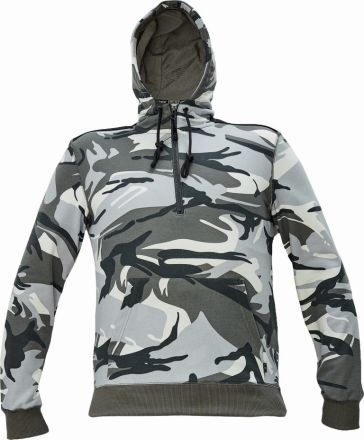 CRAMBE mikina šedá camouflage