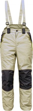 CREMORNE zimní kalhoty s laclem světle olivová/černá