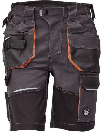 EMERTON+ šortky antracit/oranžová