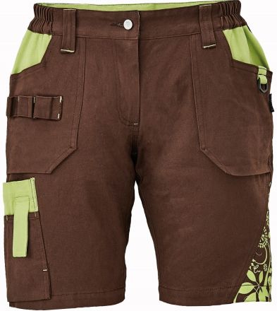 YOWIE šortky hnědá/zelená