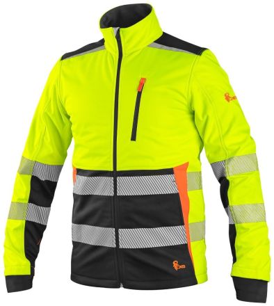 BENSON softshell bunda žluto-černá