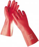 STANDARD Pracovní rukavice 35cm PVC - červené