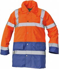 SEFTON HV zimní reflexní bunda - oranžová/royal