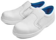 RAVEN WHITE S2 mokasíny bezpečnostní - bílá