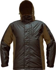 DAYBORO zimní bunda tmavě hnědá/hnědá