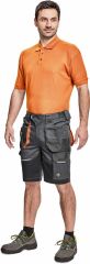 EMERTON+ šortky antracit/oranžová