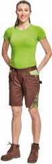 YOWIE šortky hnědá/zelená