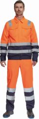 VALENCIA HI-VIS bunda oranžová/tmavě modrá