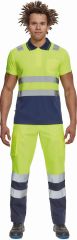CADIZ HI-VIS polokošile žlutá/tmavě modrá