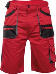 CARL BE-01-009 šortky červená/černá