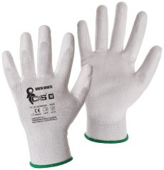 BRITA WHITE rukavice máčené v polyuretanu