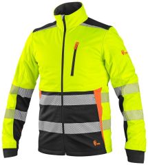 BENSON softshell bunda žluto-černá