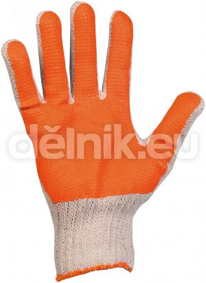 SCOTER pracovní rukavice PVC - vel.10 oranžové