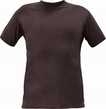 TEESTA tričko tmavě hnědá