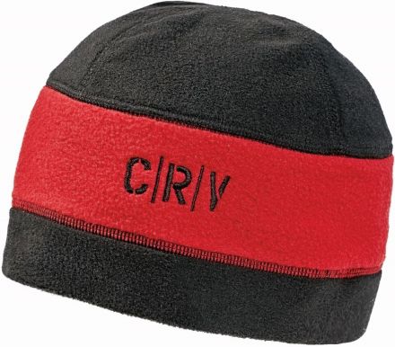 TIWI fleecová čepice černá/červená