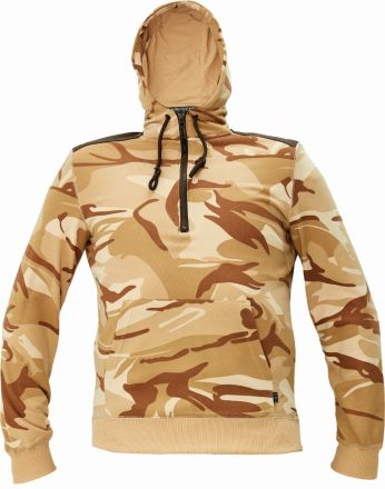 CRAMBE mikina béžová camouflage