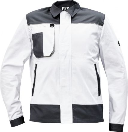 CREMORNE bunda bílá/šedá