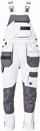 DAYBORO kalhoty s laclem bílá/šedá