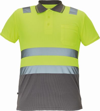 CADIZ HI-VIS polokošile žlutá/šedá