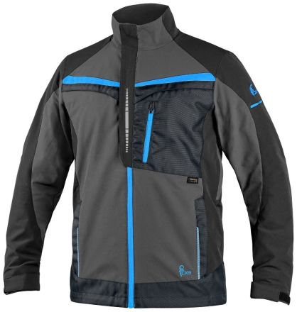 NAOS blůza pánská šedo-černá, HV modré doplňky